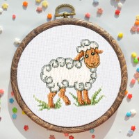 Little Lamb Counted Cross Stitch Kit