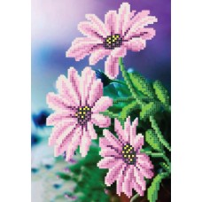 "Purple flowers" - Bead embroidery pattern