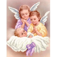 "Little Angels" - Bead embroidery pattern of icon 