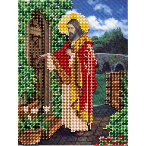 "The Light of the World" - Bead embroidery pattern of icon 