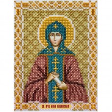Saint Anna of Kashin — bead embroidery icon pattern