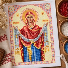 "Intercession of the Theotokos" - Bead embroidery pattern of icon