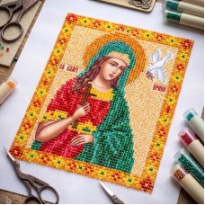 "Saint Irene" - Bead embroidery pattern of icon 
