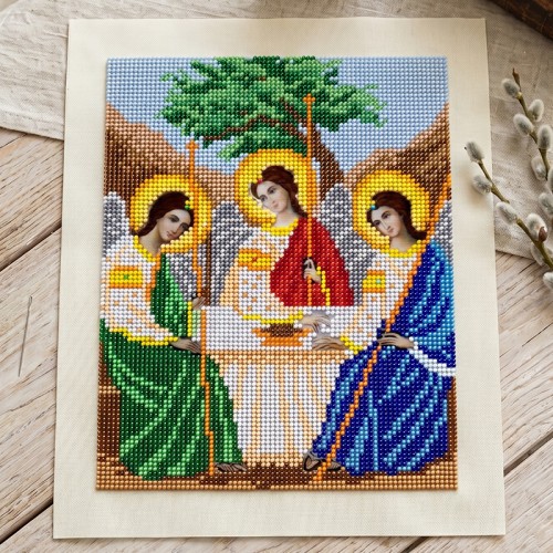 "Holy Trinity" - Bead embroidery pattern of icon 
