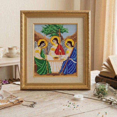 "Holy Trinity" - Bead embroidery pattern of icon 