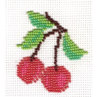 Cherries Bead Embroidery Kit