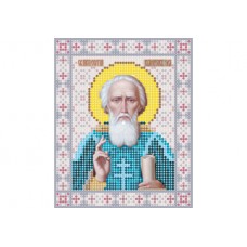 "Saint Sergius of Radonezh" - Bead embroidery pattern of icon 