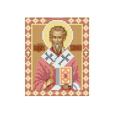 "Saint Valentine of Terni" - Bead embroidery pattern of icon 