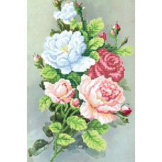 "Morning roses" - Bead embroidery pattern