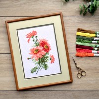 Asters Counted Cross Stitch Kit