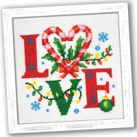 Festive Love Counted Cross Stitch Kit