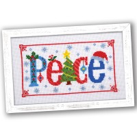 Peace Counted Cross Stitch Kit