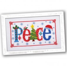 Peace Counted Cross Stitch Kit