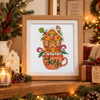 Gingerbread Joy Counted Cross Stitch Kit
